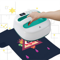 Machine d'impression numérique portable AST&T HP2 pour t-shirts, petite presse à chaud combinée, imprimante automatique de labels/cartes, certifiée CE/RoHS