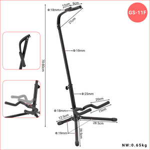 Lebeth GS-11F Wholesale Professional <strong>Tripod</strong> Stand Guitar Height Adjustable Guitar Stand Folding - Product Image 3