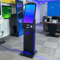Kiosque en libre-service intelligent de 27 pouces avec lecteur de carte, code QR et LED