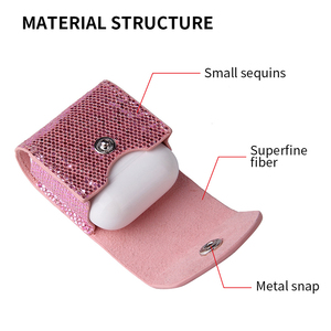 Estilo de caso de lujo brillante auricular estuche brillante personalizado brillo caja de cubierta de borde, para los <span class=keywords><strong>AirPods</strong></span> - Product Image 2