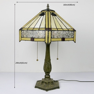 Lámpara LED Ecológica LongHuiJing, Ajustable, Flexible, Luz Blanca Cálida Multicolor, Estilo Mediterráneo con Pantalla de Vidrio Tintado, E27, para Mesa - Product Image 3