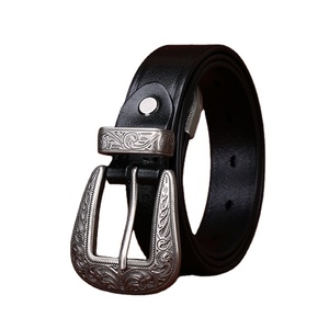 Cinturón de Cuero de Primera Calidad con Hebilla de Estilo Chino, Diseño Personalizado, Moderno, Versátil, Retro, para Mujer - Product Image 1