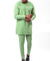 2025 ropa larga africana para hombre, traje de poliéster para hombre, Tops, camisa, pantalones, conjunto de 2 piezas, vestidos de boda africanos de poliéster de talla grande 4XL