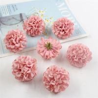 Têtes d'hortensias artificiels en soie 5CM, faits main, fausses fleurs pour couronnes DIY, accessoires pour cheveux, décoration de mariage, mur floral