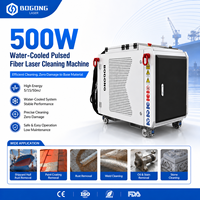 Machine de nettoyage au laser à fibre pulsée de 500 watts, machine de nettoyage par impulsions laser