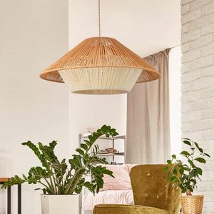 <span class=keywords><strong>Paralume</strong></span> in tessuto minimalista cappello luce pendente, soggiorno sala da pranzo camera da letto lampada decorativa illuminazione - Product Image 1