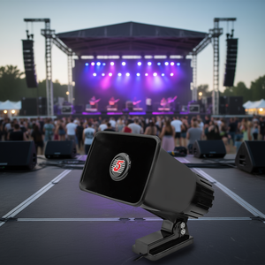 Haut-parleur à cornet PA D0100X37C0T 6 x 4 pouces, 8 ohms, 50 W, mono, avec support réglable, pour utilisation en extérieur et en intérieur, corps en plastique durable - Product Image 2