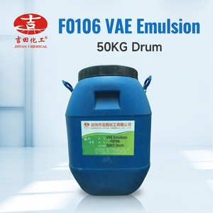 Émulsion <span class=keywords><strong>VAE</strong></span> F0106, copolymère acétate de vinyle-éthylène, bonne flexibilité pour la construction, adhésif pour bois, textile, moquette - Product Image 1
