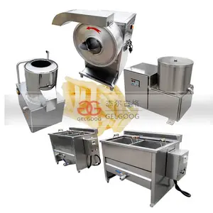 100KG/H Small Scale Frozen French Fries Production Line Plant Cost