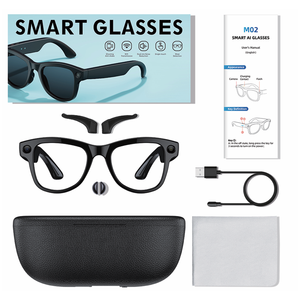 Best Seller AI Smart <b>Glasses</b> M02 Ultra 8MP <b>Camera</b> 1200P AI Translation for Music Wi-Fi Transmission IPX-5 Waterproof - Product Image 2