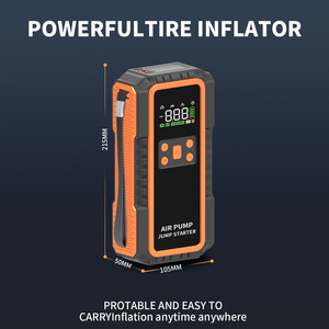 Arrancador de Baterías de 6000A Líder en la Industria, Bomba de Aire de 27000mAh y 150PSI, Abrazaderas Inteligentes Tipo-C para Autos y Camionetas de Gasolina y Diésel - Product Image 2