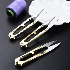 Guo Lin U-Shaped Mini Spring-Loaded Yarn Shears Stainless Steel Cross-Stitch <b>Sewing</b> Thread Trimmers Fishing Line <b>Scissors</b> - Product Image 3
