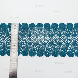 Grande quantité de rubans en <span class=keywords><strong>dentelle</strong></span> de polyester large en gros, disponibles en 20 couleurs, accessoires de garniture en <span class=keywords><strong>dentelle</strong></span> à fleurs brodées, <span class=keywords><strong>dentelle</strong></span> multicolore - Product Image 2