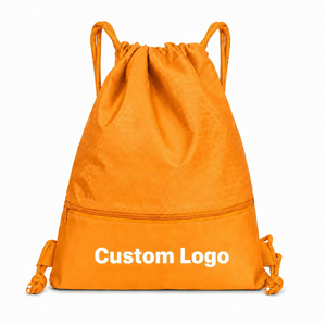 Sacs à cordon étanches en polyester, sacs à dos à cordon avec logo personnalisé, sacs à dos de sport en tissu Ripstop, sacs à dos de voyage, 4 tailles - Product Image 5