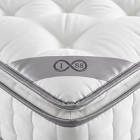Étiquette d'angle de matelas en satin de luxe personnalisée, ruban diagonal avec logo pour accessoires de literie haut de gamme et textiles de maison 01