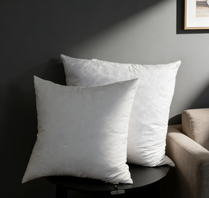 Coussin carré en plumes de canard de 600 g, pour intérieur et extérieur, 14 x 14 pouces, insert de coussin pour le dos et le corps - Product Image 1