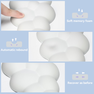 Nube reposamuñecas <span class=keywords><strong>teclado</strong></span> nube reposamuñecas ratón, escritorio nube muñequera almohadilla base antideslizante, nube reposamuñecas - Product Image 3