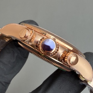 <span class=keywords><strong>Montre</strong></span> de luxe pour homme de haute qualité en or rose avec cadran noir à trois aiguilles, chronomètre multifonctionnel 4130, <span class=keywords><strong>montre</strong></span> polyvalente - Product Image 3