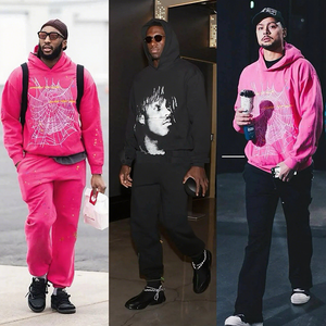 420gsm カスタム 100% コットン パーカー 冬スタイル ダメージ加工 刺繍パッチ ヴィンテージ カットソー パーカー - Product Image 2