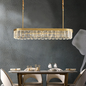 New Modern <b>Chandeliers</b> Indoor Hotel Decorative Dimmer Gold Round <b>Crystal</b> Ring Pendant <b>Light</b> - Product Image 4