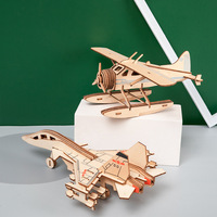 Nouveauté : Puzzle en bois 3D sur le thème des avions pour enfants, jouet éducatif, kit de construction, bricolage fait main, marque X&H