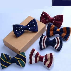 Smoking Lavorato A Maglia Bowtie Bambini del Legame di Arco di Spessore di Un Ponte Pre Legato Regolabile di Lavoro A Maglia Cravatte Casual - Product Image 1