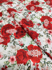 Smooth Soft Printed 100% <b>Polyester</b> Multicolor Satin <b>Fabric</b> for DIY Sewing Crafts Wedding Dress Shiny Decoration - Product Image 3