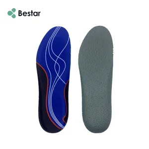 Bestar Insole Recyded Pufoam Printing Fabric Comfortable Massage Wholesale Customized Elastic Shock Absorption Sports Insoles