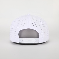 Casquette de baseball et de golf 5 panneaux personnalisée avec logo brodé, en polyester, avec aérations découpées au laser et visière à corde, pour le sport (Gorras)