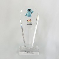 Plaque en cristal personnalisée, trophée, récompense MH-LJ0988