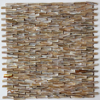 Dernier design Carreaux de mosaïque en marbre noir blanc tissé Carreaux mosaïque marbre tissé Carreaux de sol de salle de bain