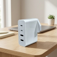 Charger PD 120W Grosir, Pengisian Cepat, Adaptor Dinding Dual USB C untuk iPhone untuk Samsung 4 Port QC3.0