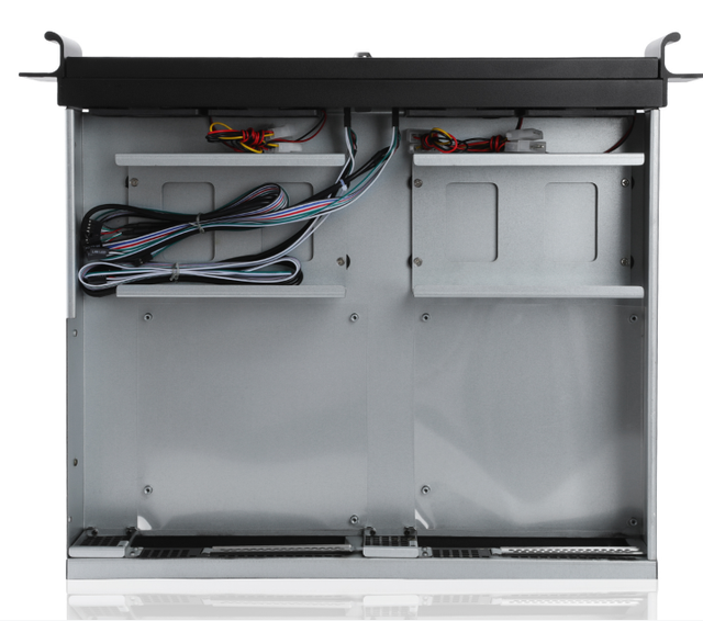 Custom 2U Rack-Mounted Mini-ITX Dual System Compact Server Case with Fan EKI-M236-in Stock