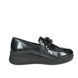 Cinzia <b>Soft</b> Women's Moccasin Black Platform Loafer <b>Shoes</b> - Product Image 3