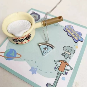 <b>SpongeBob</b> SquarePants Patrick Star Squidward Stainless Steel 18K Gold Plated Unisex Combination Necklace Fashion Pendant Perfect - Product Image 3