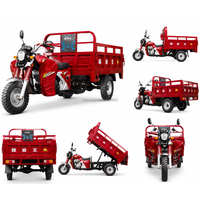 Motocyclette à moteur essence avec side-car, tricycle motorisé à trois roues ouvert pour le transport de marchandises, à vendre dans le monde entier