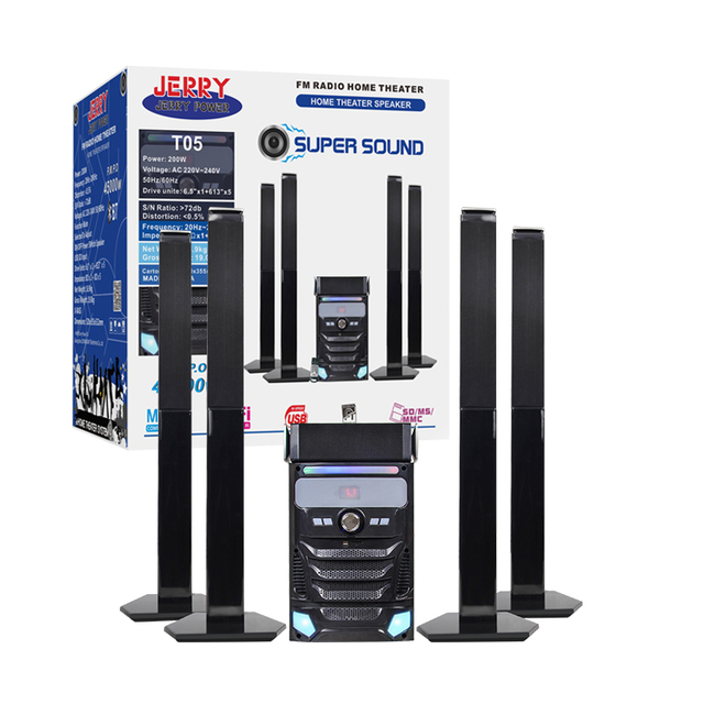 New Trend 8 Inch Subwoofer Speaker bluetooth Soundbar Wireless Tower 5.1 Speaker Home Theater System