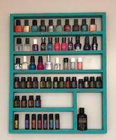 Étagère murale à 5 niveaux en bois pour l'organisation des huiles essentielles et des vernis à ongles