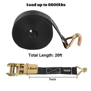 Ventas al por mayor 1 "25mm Correa de trinquete Correa de amarre Correa de trinquete con ganchos en S <span class=keywords><strong>para</strong></span> transporte de carga de camiones - Product Image 5