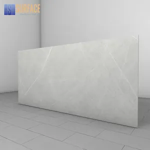 6mm Gray Sintered Stone Polished Glazed Surface Marble Look Slab 1200x2700mm Grey Sintered Stone