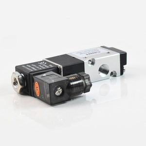 AC110V AC220V DC24V DC12V طريقة التحكم في الاتجاه صمام الملف اللولبي مشغل هوائي 3V110-06 ملف ليد مغلق عادي G1/8 - Product Image 6