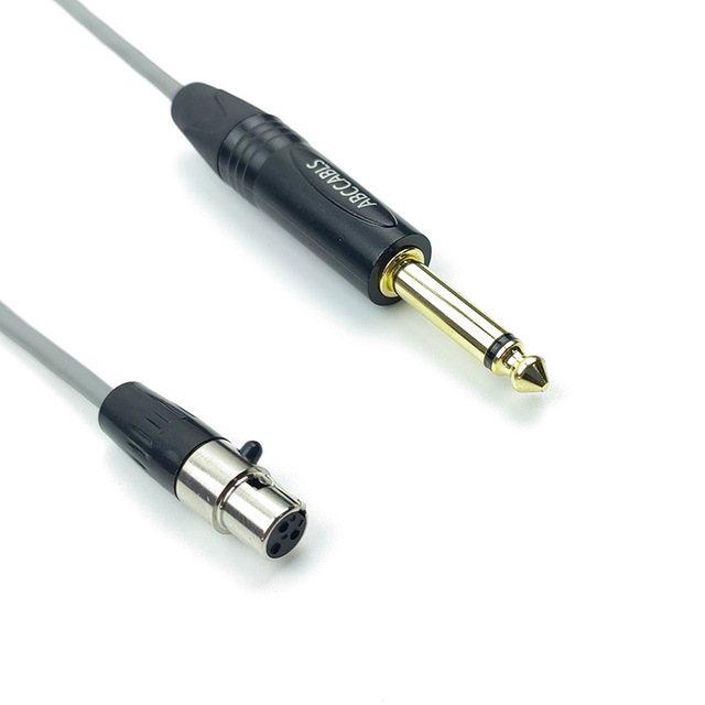 Mini for to 635mm Adapter Cable for Camera Live-Streaming Sound Card XLR Microphone Connection Oxygen-Free Copper Conductor