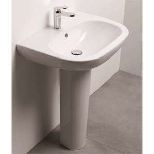 Pratica อ่างล้างหน้าลายครามแบบหลุมเดียวขนาด64ซม. ผลิตภัณฑ์ทำความสะอาดที่หรูหรา - Product Image 4