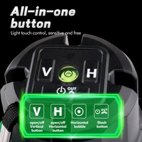 Niveau laser rotatif NewBeat Cross 5 lignes, faisceau vert horizontal et vertical, batterie, niveaux laser rotatifs pour l'extérieur