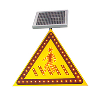 Panneau de sécurité de construction de trafic arrêter le panneau d'énergie solaire LED panneaux routiers