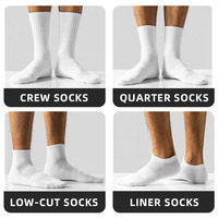 Chaussettes de cyclisme personnalisées de haute qualité en nylon de compression automne équipage de cyclisme tricoté avec logo sur la manchette et les chaussettes inférieures