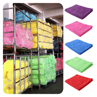 350 800 1200 Gsm Séchage Rapide Doux Microfibre Serviette Tissu Micro Fiber Chiffon De Nettoyage Serviette Rouleau Microfibre Serviettes Personnalisées