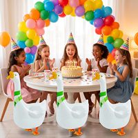 Ballon Gonflable en Forme d'Oie pour Décorations d'Anniversaire, Fournitures de Fête Thème Animaux, à Gonfler à l'Hélium pour un Effet de Présence Optimal