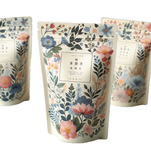 Pochette sur support en papier d'aluminium imprimée avec logo personnalisé, fermeture à glissière refermable pour emballage de sel de bain café nourriture et sushi sac en mylar - Product Image 4