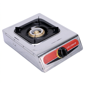 Cuisinière à gaz GPL portable ZGBES en acier inoxydable à brûleur unique, allumage électronique, sans prise requise, pour usage domestique, camping-car et extérieur - Product Image 2